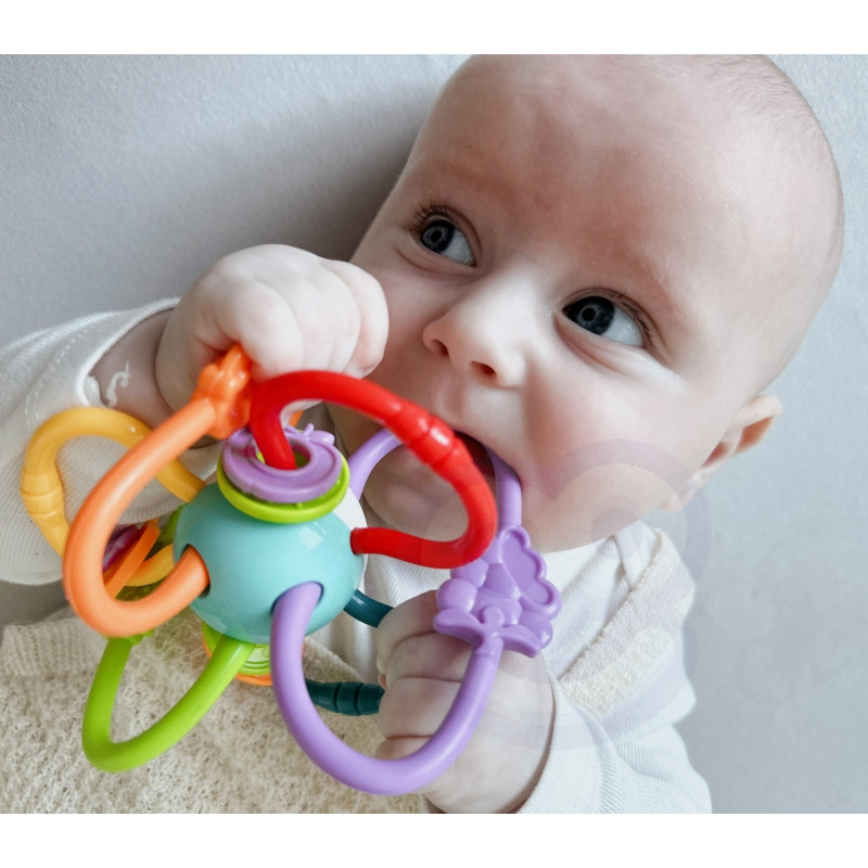 WOOPIE BABY SENSORY TOY RATTLE TEETHING 2in1