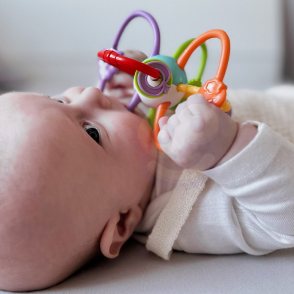 WOOPIE BABY SENSORY TOY GRZZECHOTKA GRYZAK 2in1