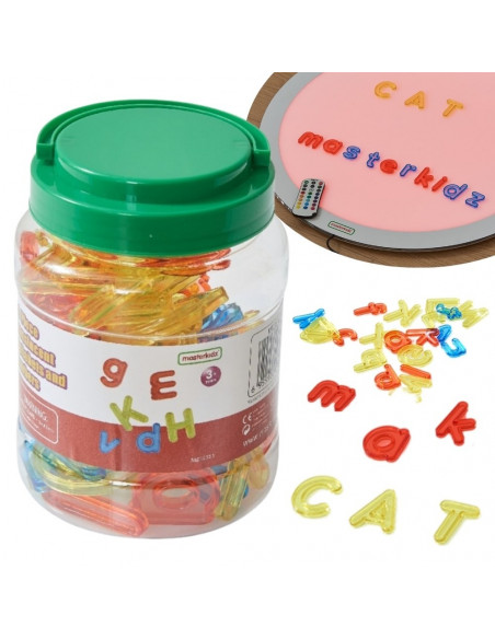 MASTERKIDZ Transparent Alphabet 52 Coloured Letters for LED Panels