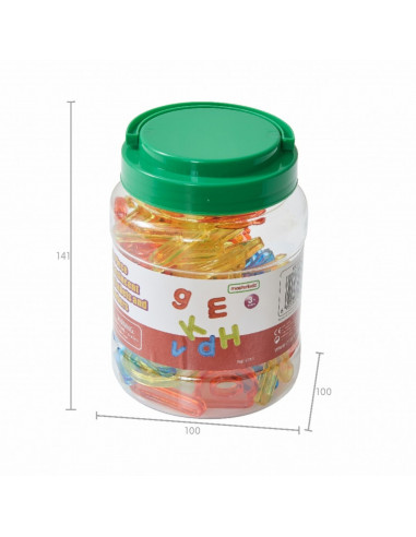 MASTERKIDZ Transparent Alphabet 52 Coloured Letters for LED Panels