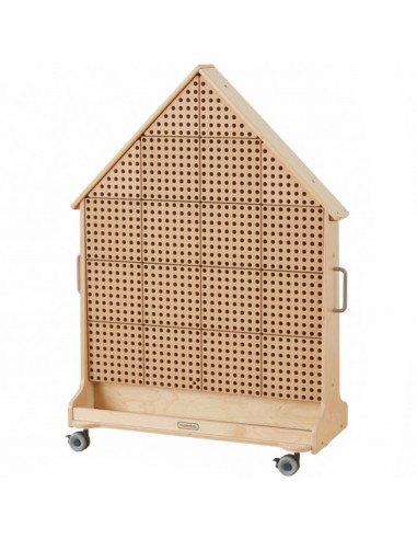 MASTERKIDZ Деревянная доска STEM отдельно стоящая XXL в форме домика