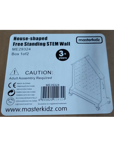 MASTERKIDZ Деревянная доска STEM отдельно стоящая XXL в форме домика