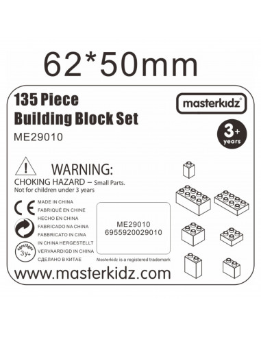 MASTERKIDZ STEM Набор строительных блоков 135 шт.