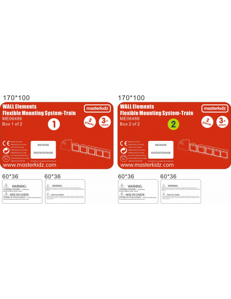MASTERKIDZ Masterkidz Flex 5-Board Train Mounting System