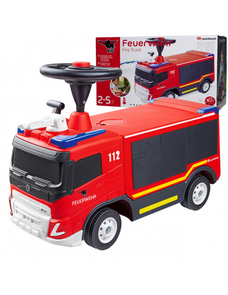 BIG Ride-on VOLVO gaisrinis automobilis su vandens patranka