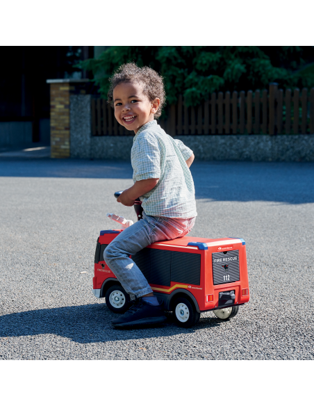 BIG Ride-on VOLVO gaisrinis automobilis su vandens patranka