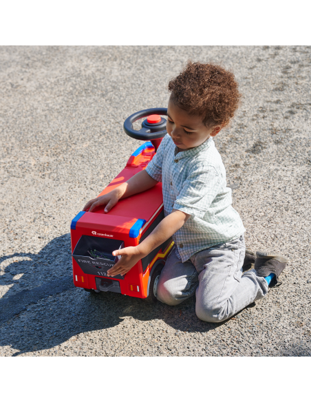 BIG Ride-on VOLVO gaisrinis automobilis su vandens patranka