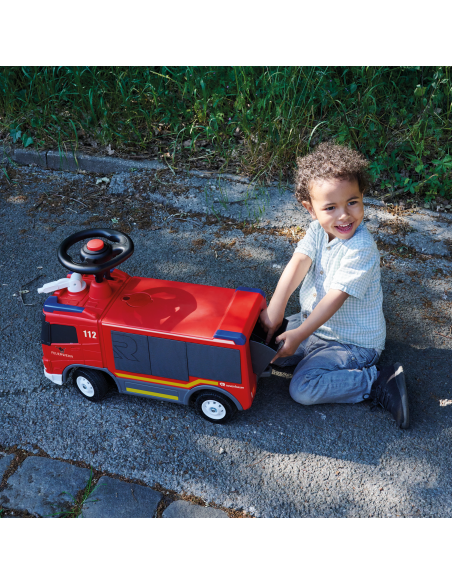 BIG Ride-on VOLVO gaisrinis automobilis su vandens patranka