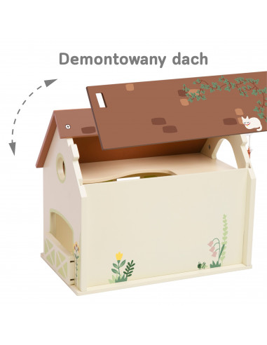 CLASSIC WORLD Wooden Farm House Vintage Figure Set 17 pcs.