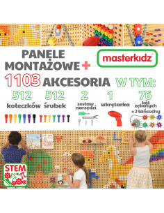 MASTERKIDZ STEM Монтажные панели + аксессуары Набор XXL 2