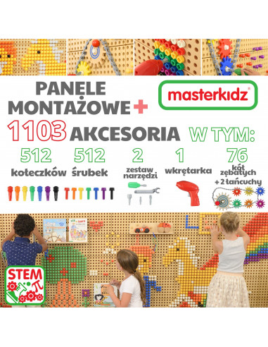 MASTERKIDZ STEM Mounting Panels + Accessories XXL Set