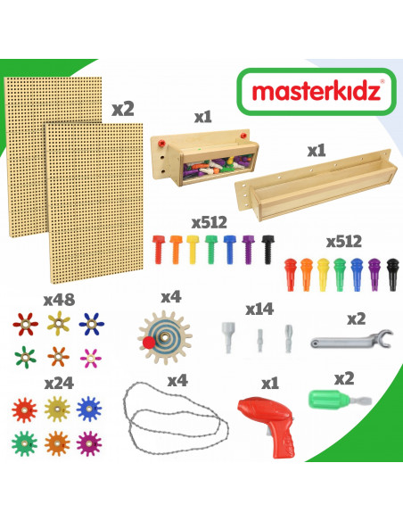 MASTERKIDZ STEM Монтажные панели + аксессуары Набор XXL