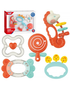 WOOPIE BABY Zestaw Gryzaków Grzechotek Sensorycznych