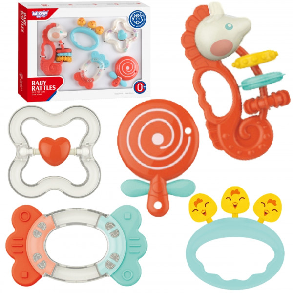 WOOPIE BABY sensorinių barškučių rinkinys WOOPIE BABY sensorinių barškučių rinkinys