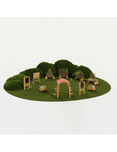 CLASSIC WORLD EDU Wooden Garden Gate Pergola Flower Stand 2