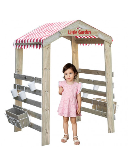 CLASSIC WORLD EDU Wooden Garden Gate Pergola Flower Stand