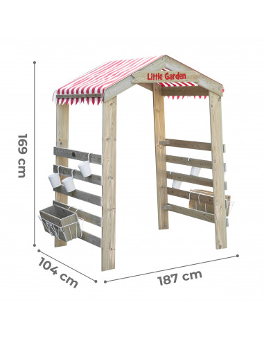 CLASSIC WORLD EDU Wooden Garden Gate Pergola Flower Stand