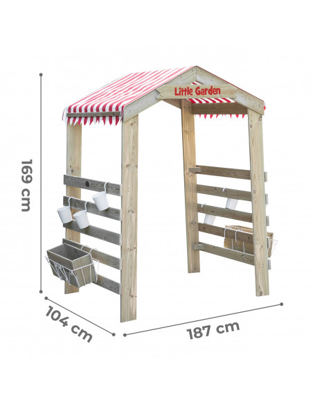 CLASSIC WORLD EDU Wooden Garden Gate Pergola Flower Stand