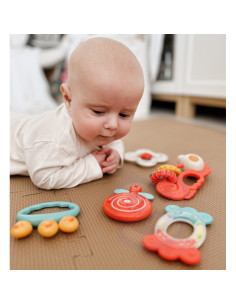 WOOPIE BABY Zestaw Gryzaków Grzechotek Sensorycznych 2