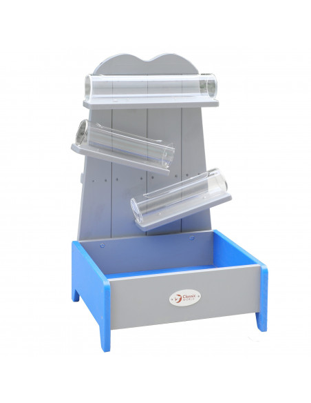 CLASSIC WORLD EDU Деревянный водный каскадный трек с трубами и резервуаром