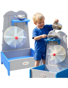 CLASSIC WORLD EDU Wooden Water Wheel Educational Garden Toy