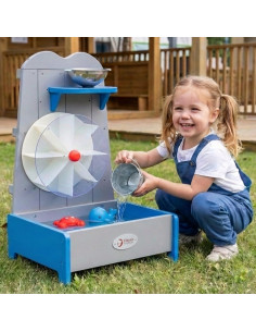 CLASSIC WORLD EDU Wooden Water Wheel Educational Garden Toy 2