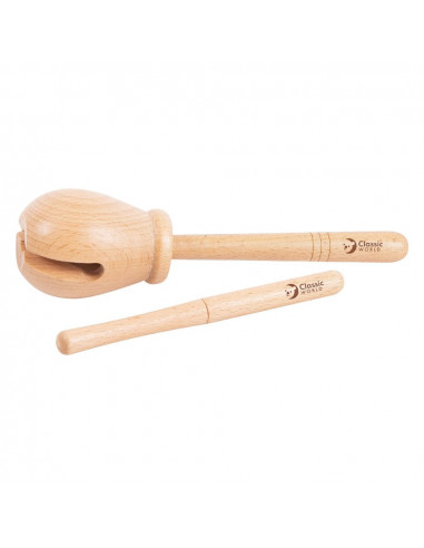 CLASSIC WORLD EDU Деревянный музыкальный инструмент Woodblock Rhythmic 2 шт.