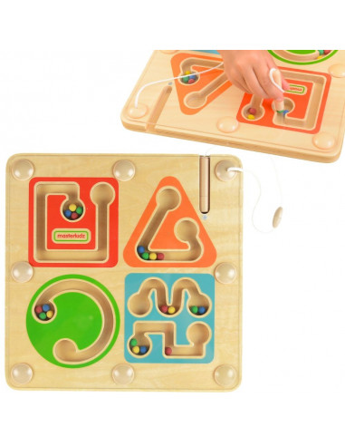 MASTERKIDZ Wooden Magnetic Maze - Writing and Motor Skills