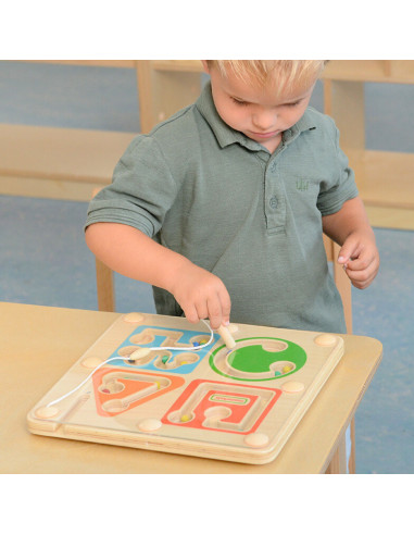 MASTERKIDZ Wooden Magnetic Maze - Writing and Motor Skills