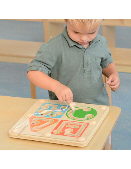 MASTERKIDZ Wooden Magnetic Maze - Writing and Motor Skills