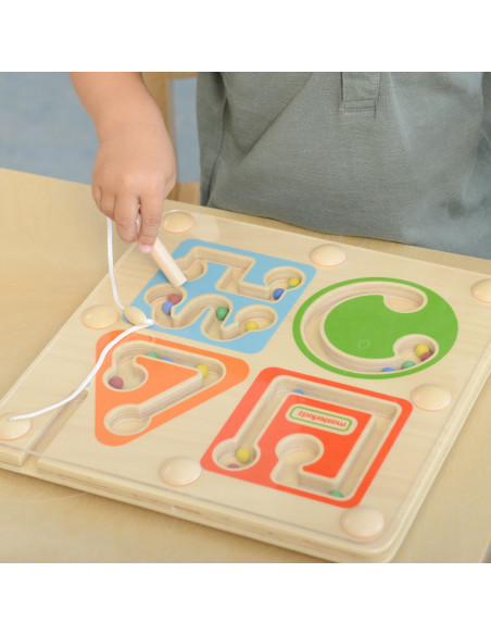MASTERKIDZ Wooden Magnetic Maze - Writing and Motor Skills