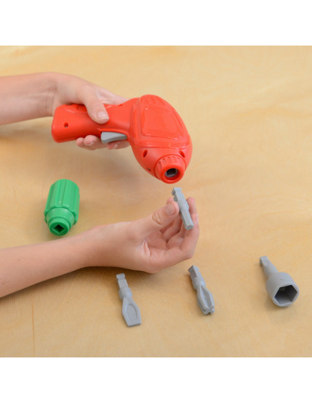 MASTERKIDZ Freestanding STEM Wall + Accessories: Dowels, Trays, Blocks, Tools