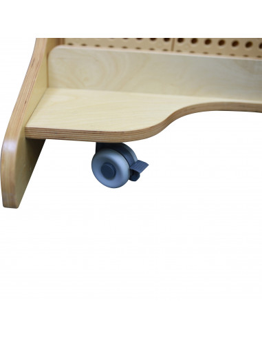 MASTERKIDZ Freestanding STEM Wall + Accessories: Dowels, Trays, Blocks, Tools