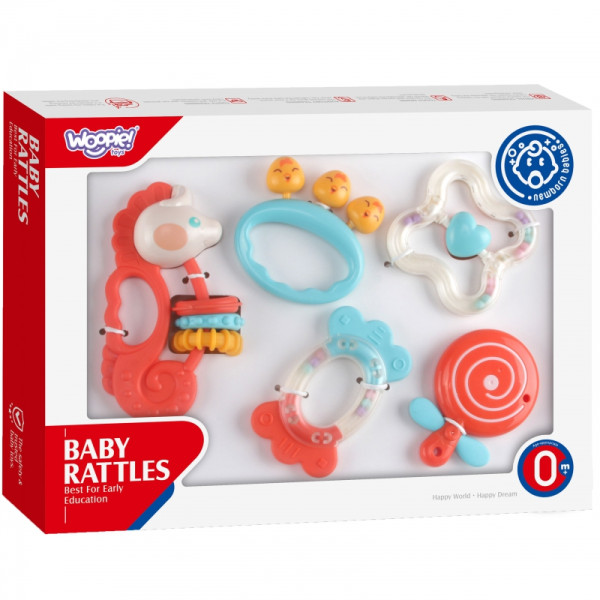 WOOPIE BABY sensorinių barškučių rinkinys WOOPIE BABY sensorinių barškučių rinkinys