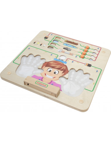 MASTERKIDZ Train Board Set 5 in 1 Sensory Board Motor Learning Senses and Emotions
