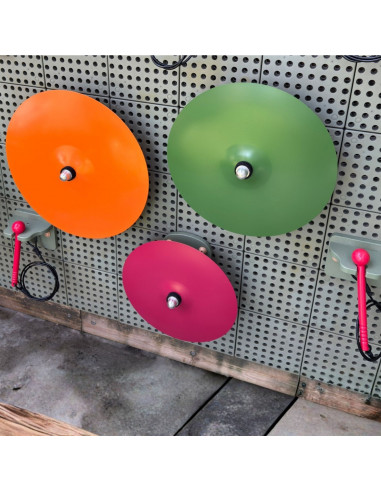 MASTERKIDZ Indoor or Outdoor STEM Wall Brass Cymbals 3 Piece Set