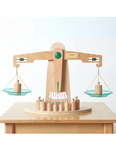 MASTERKIDZ Wooden Precision Double Pan Balance 2