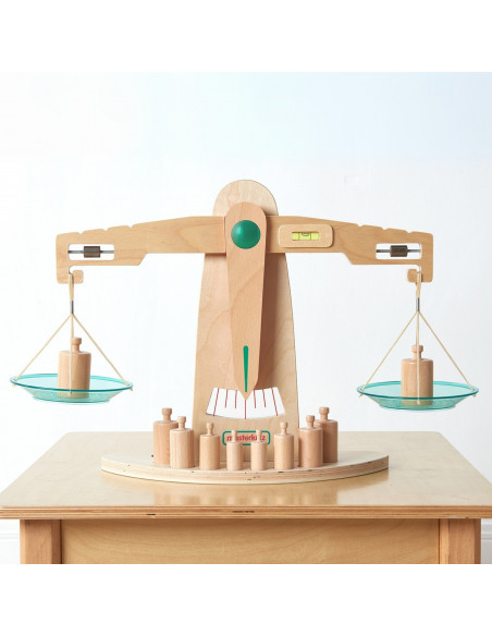MASTERKIDZ Wooden Precision Double Pan Balance