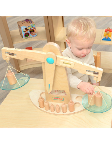 MASTERKIDZ Wooden Precision Double Pan Balance