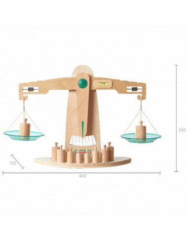 MASTERKIDZ Wooden Scale