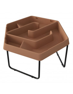 MASTERKIDZ šešiakampis smėlio ir vandens žaidimų stalas Reguliuojamas