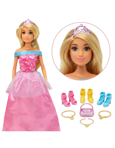 Кукла WOOPIE ROYAL с 5 бальными платьями и набором аксессуаров