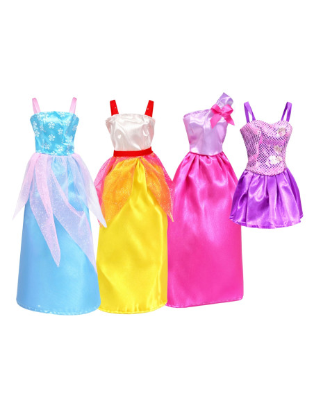 WOOPIE ROYAL Set of 5 Ball Gowns with Accessories and Doll