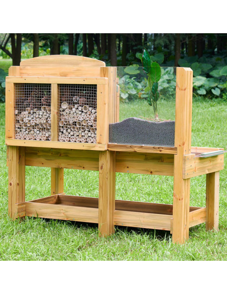 MASTERKIDZ Observation Table Garden Insect and Plant Research Station