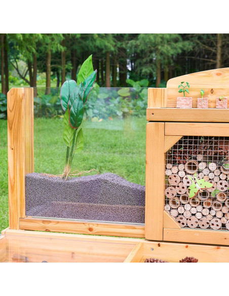 MASTERKIDZ Observation Table Garden Insect and Plant Research Station