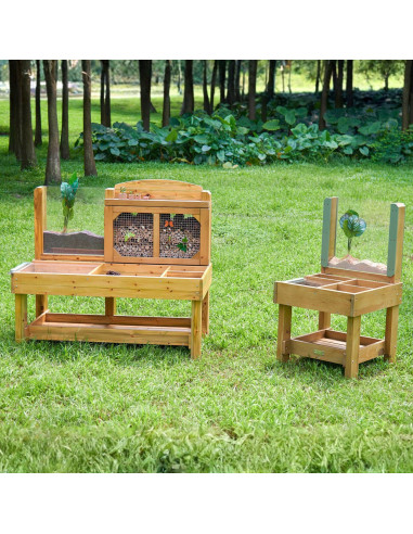 MASTERKIDZ Observation Table Garden Insect and Plant Research Station