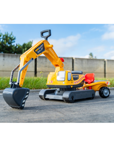 FALK Super Builder Excavator with Trailer and Accessories