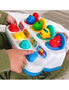 WOOPIE BABY Mokomasis iššokantis žaislas POP-UP transporto priemonės 2
