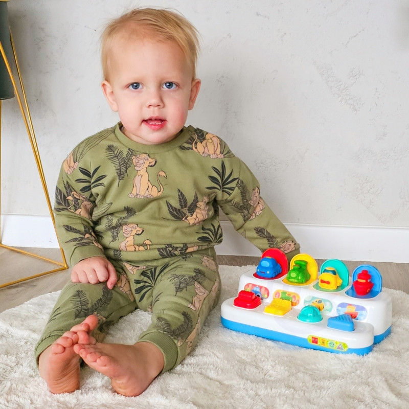 WOOPIE BABY Mokomasis iššokantis žaislas POP-UP transporto priemonės