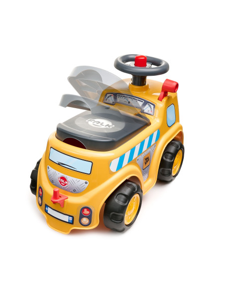 FALK JCB Ride-on Construction Truck with Trailer and Accessories